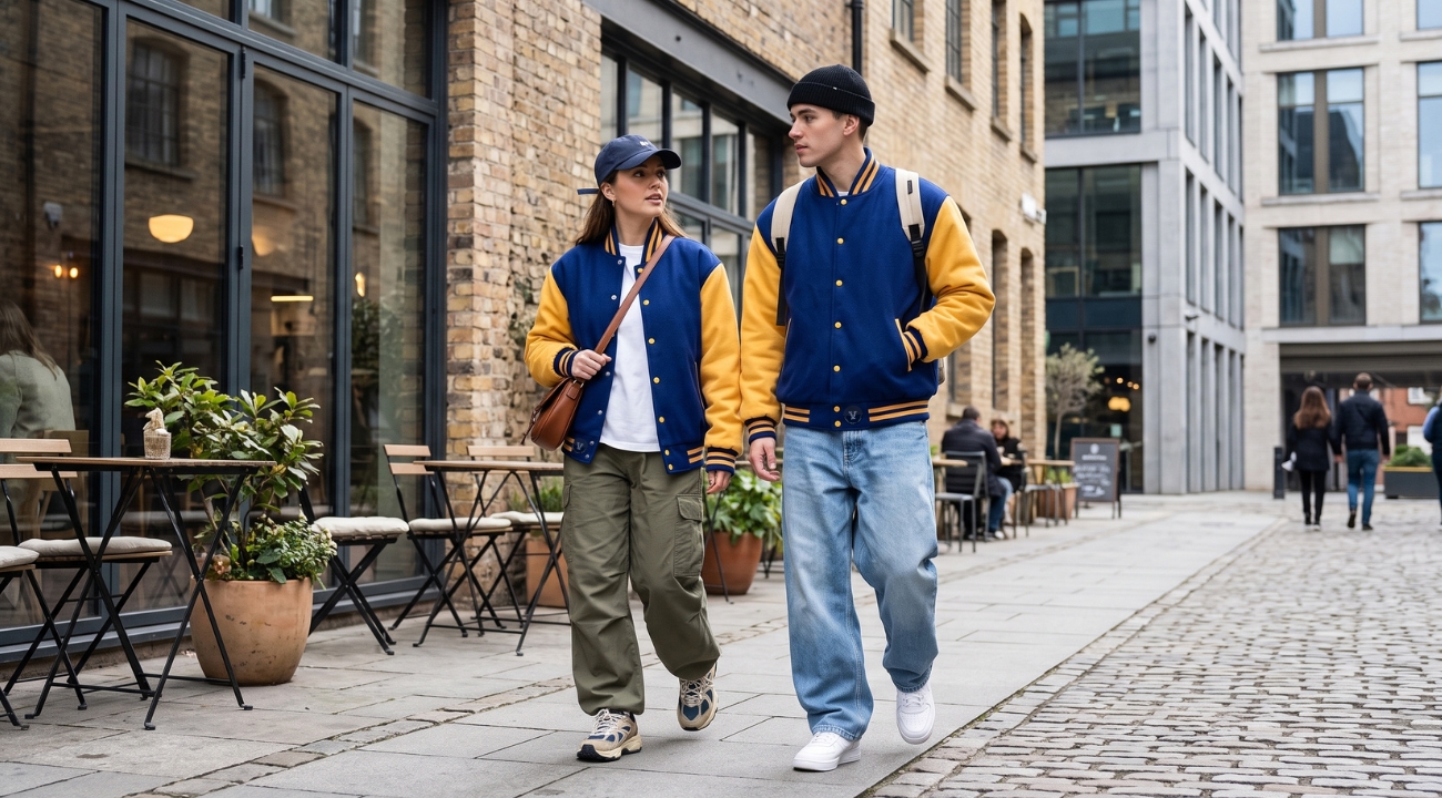 Cotton Fleece Varsity Jackets For Unisex