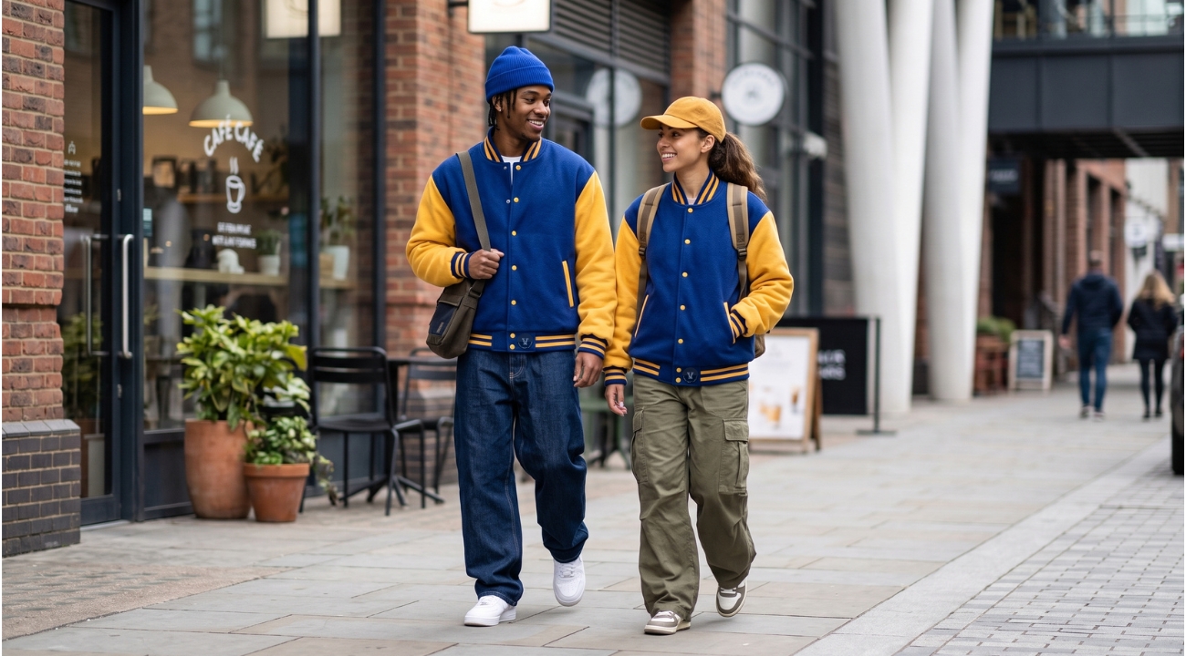 Cotton Fleece Varsity Jackets For Unisex