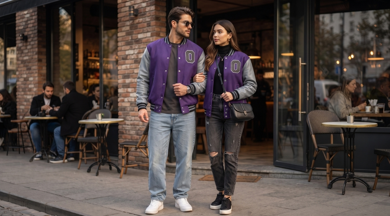 Custom Design Varsity Jackets for Couples