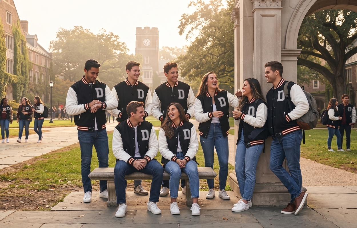 Cropped Varsity Jacket Premium
