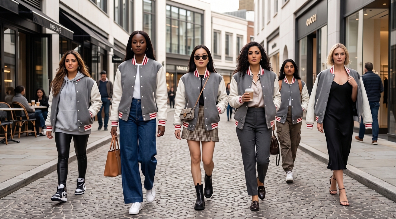 Varsity Jackets For Women Outfits