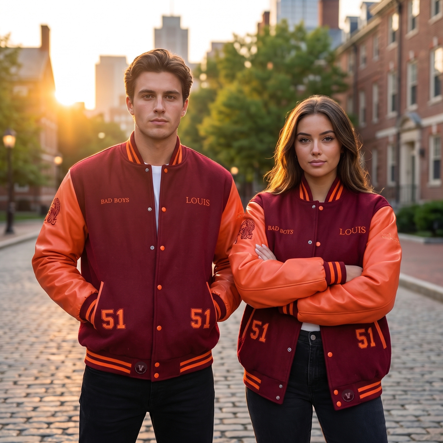 Varsity Jackets Wool Body Leather Sleeve