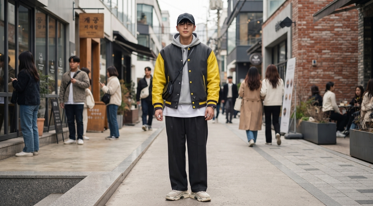 Varsity Jackets in Seoul K-Fashion Trends
