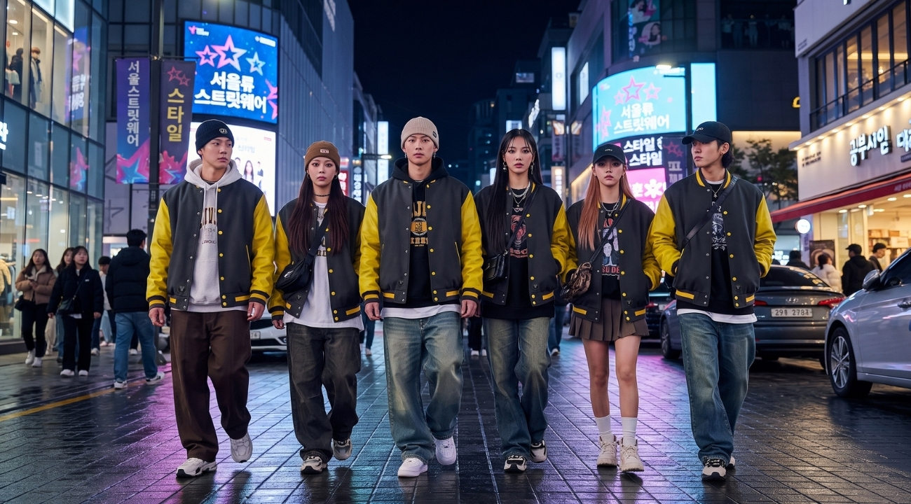 Varsity Jackets in Seoul K-Fashion Trends