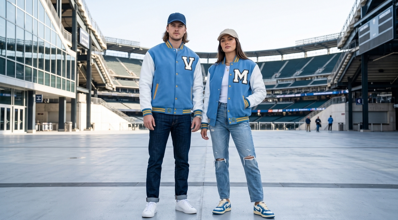 Wool And Leather Baseball Jackets Custom Made