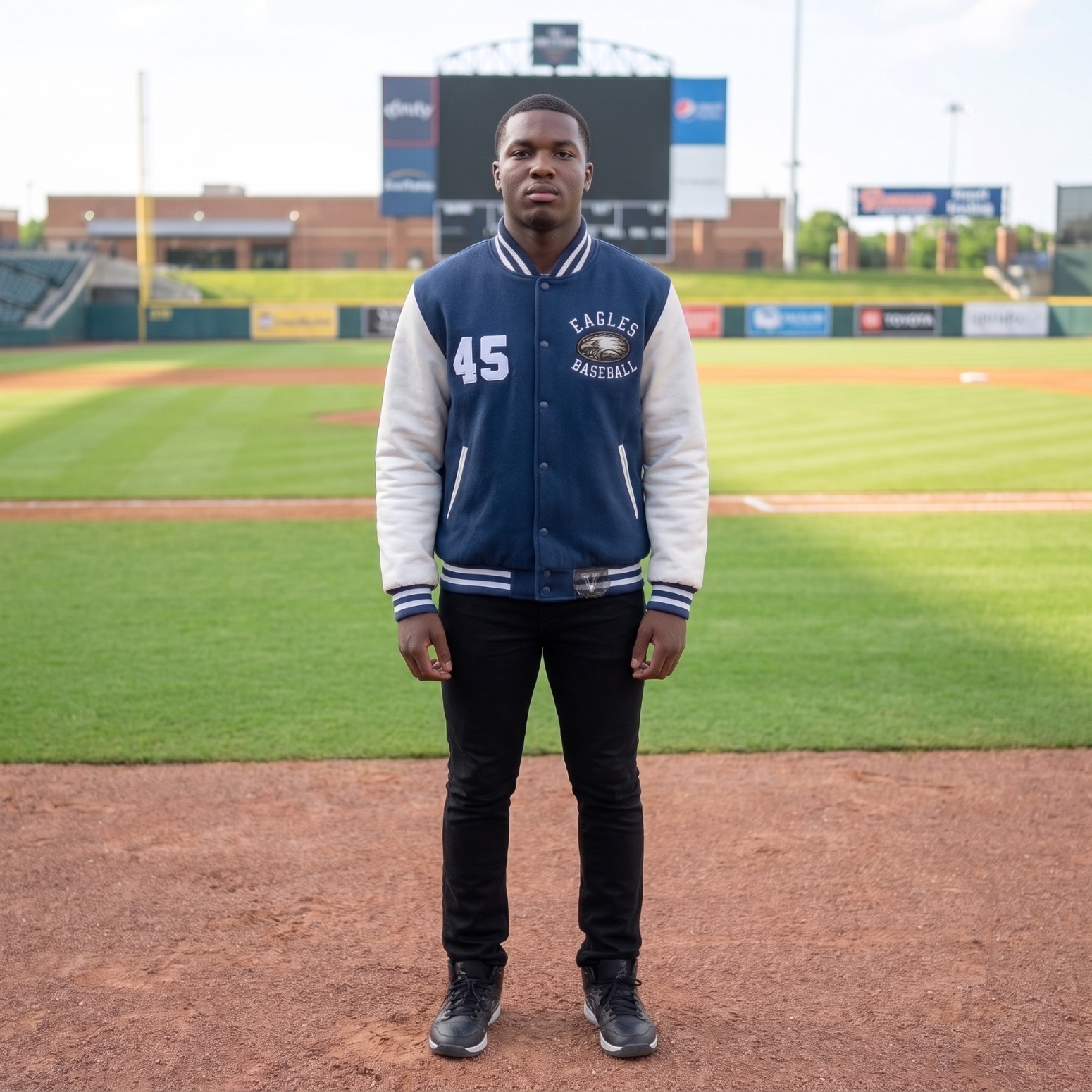 Baseball Jackets Genuine Leather Sleeves