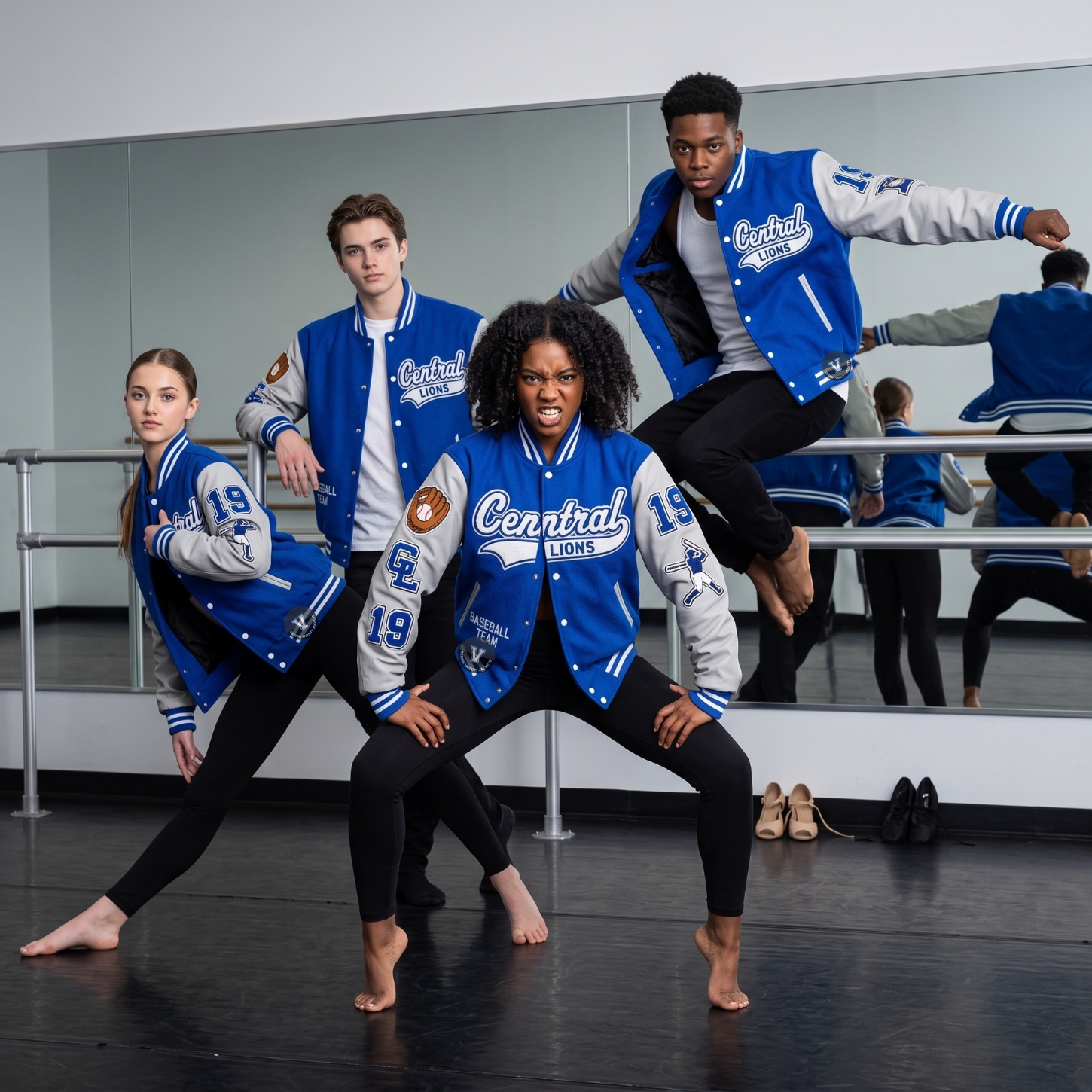 Dance Team Baseball Jackets Customized