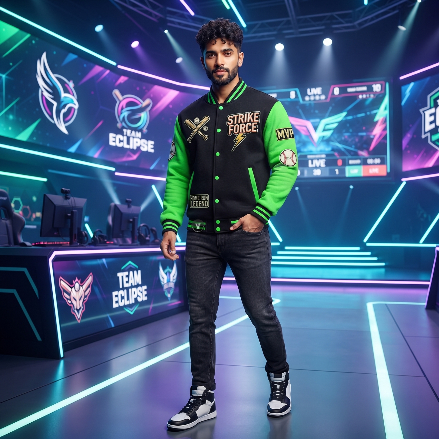 Esports Baseball Jackets Custom Design