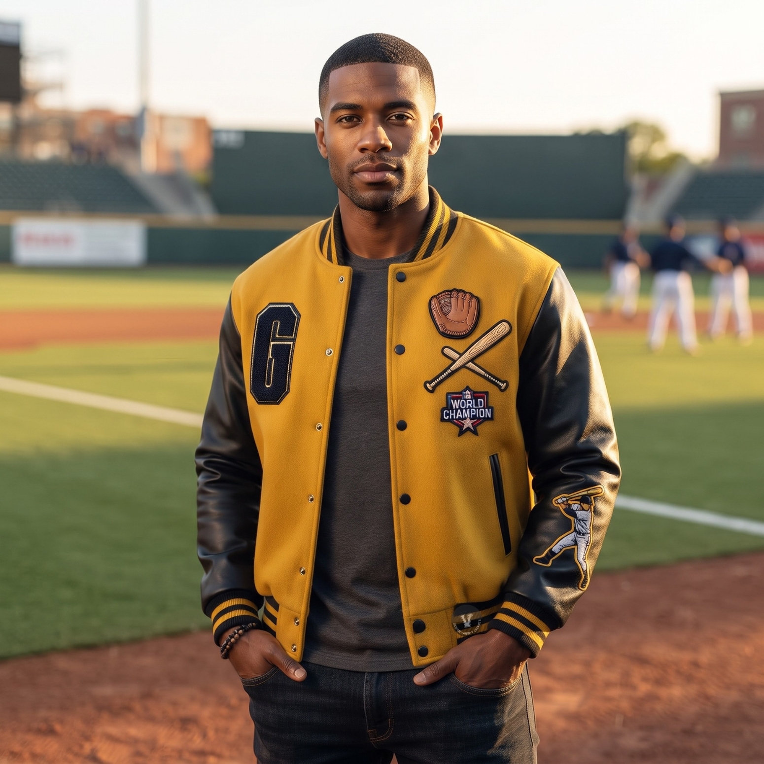 Team Baseball Jackets With Patches