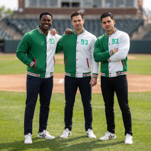 Two Tone Baseball Jackets For Sports Teams