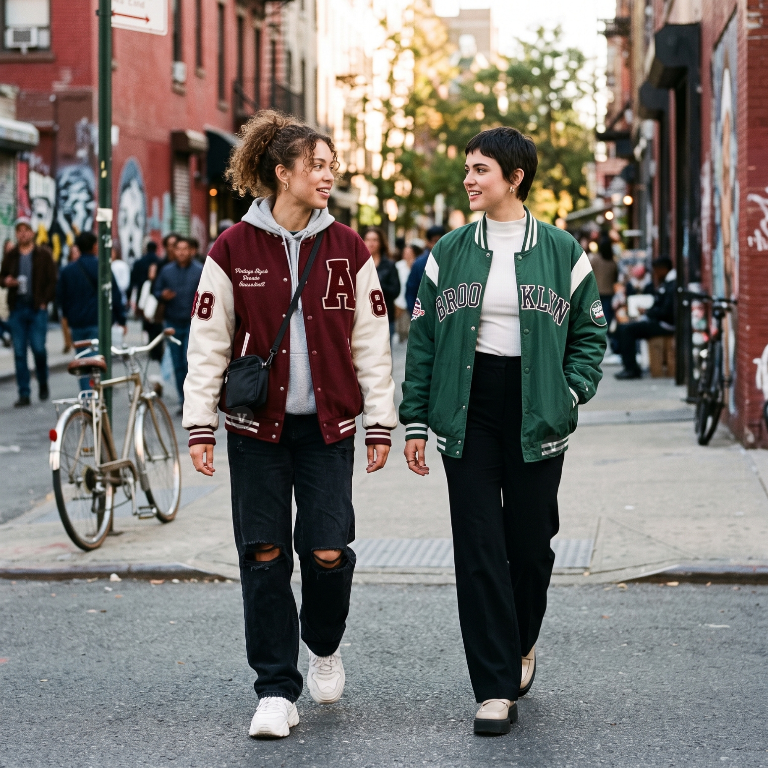 oversized baseball jackets for women fashion