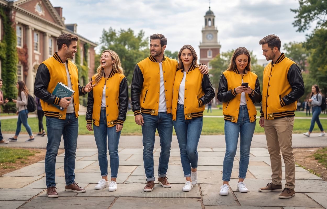 varsity jackets with waterproof coating